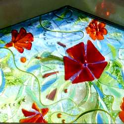 windows & screens - flowers art glass 